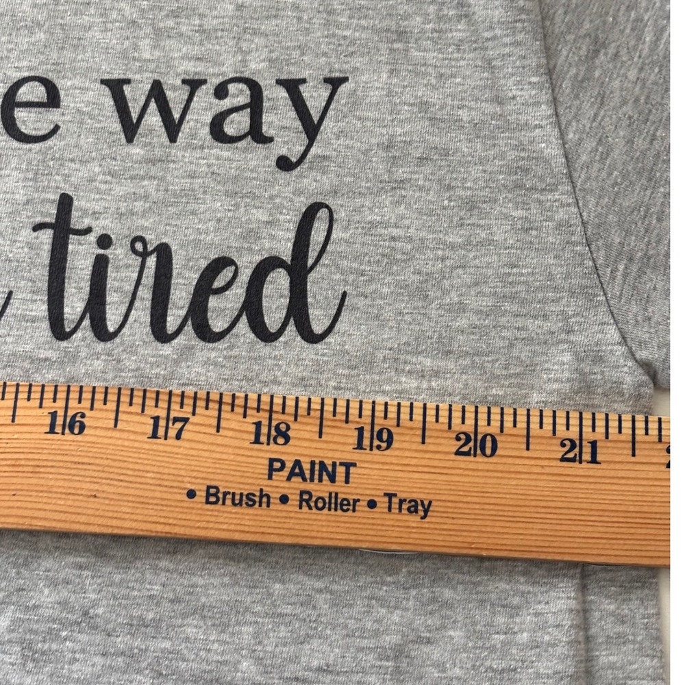 Port & Company Long Sleeve T-Shirt Women L Gray Christmas Graphic Excellent FUN! - Picture 6 of 9